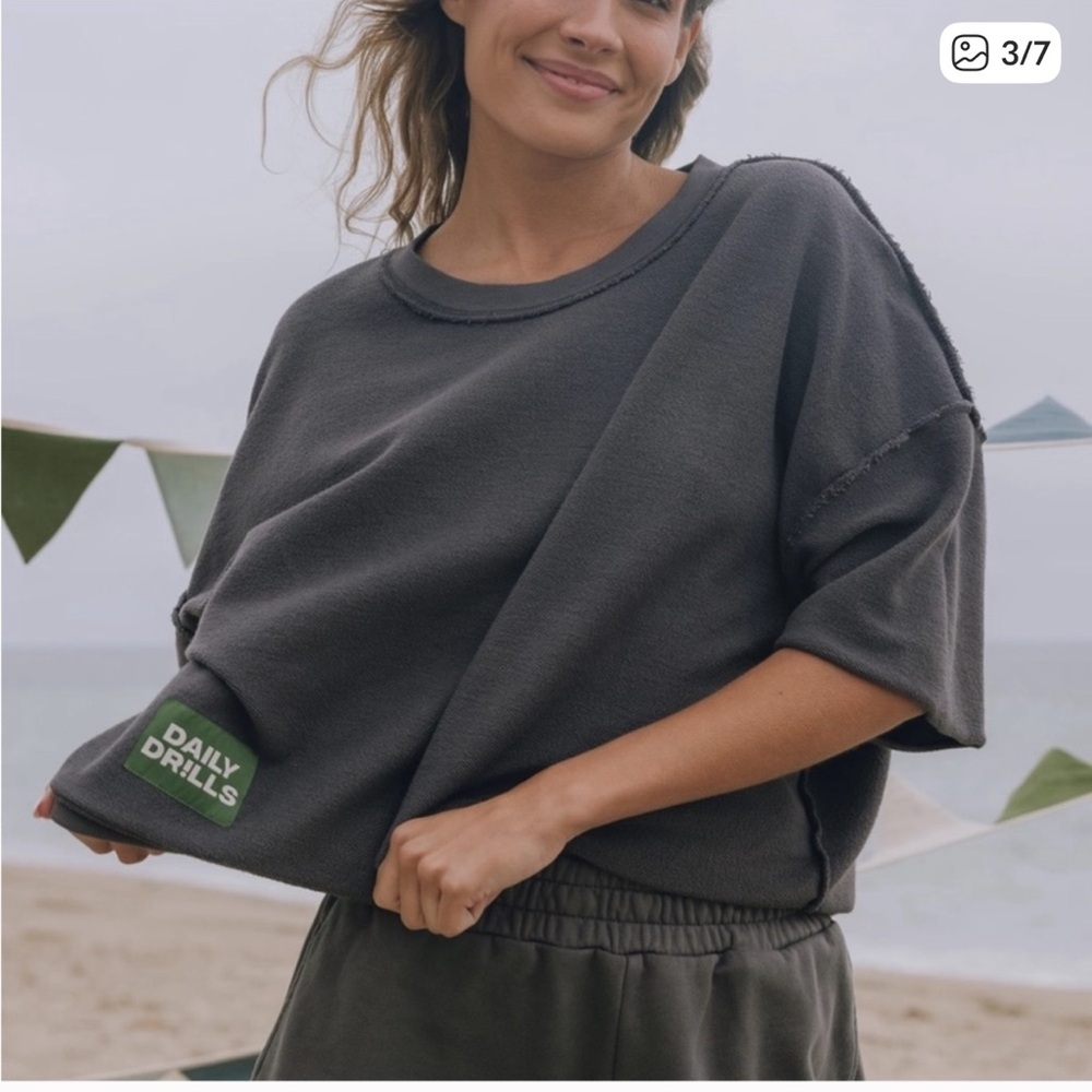 Daily Drills Vintage Black Short Sleeve Crew